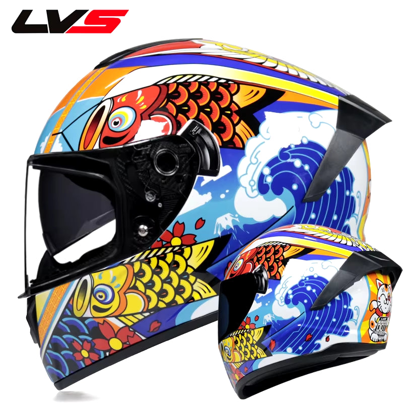 Full Face Racing Helmets Winter Warm Double Visor Motorcycle Helmet Motorbike Sports Helmet