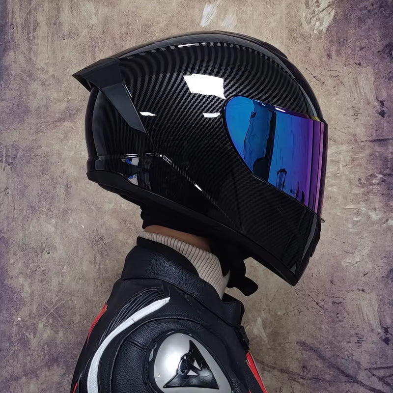 Full Face Racing Helmets Winter Warm Double Visor Motorcycle Helmet Motorbike Sports Helmet