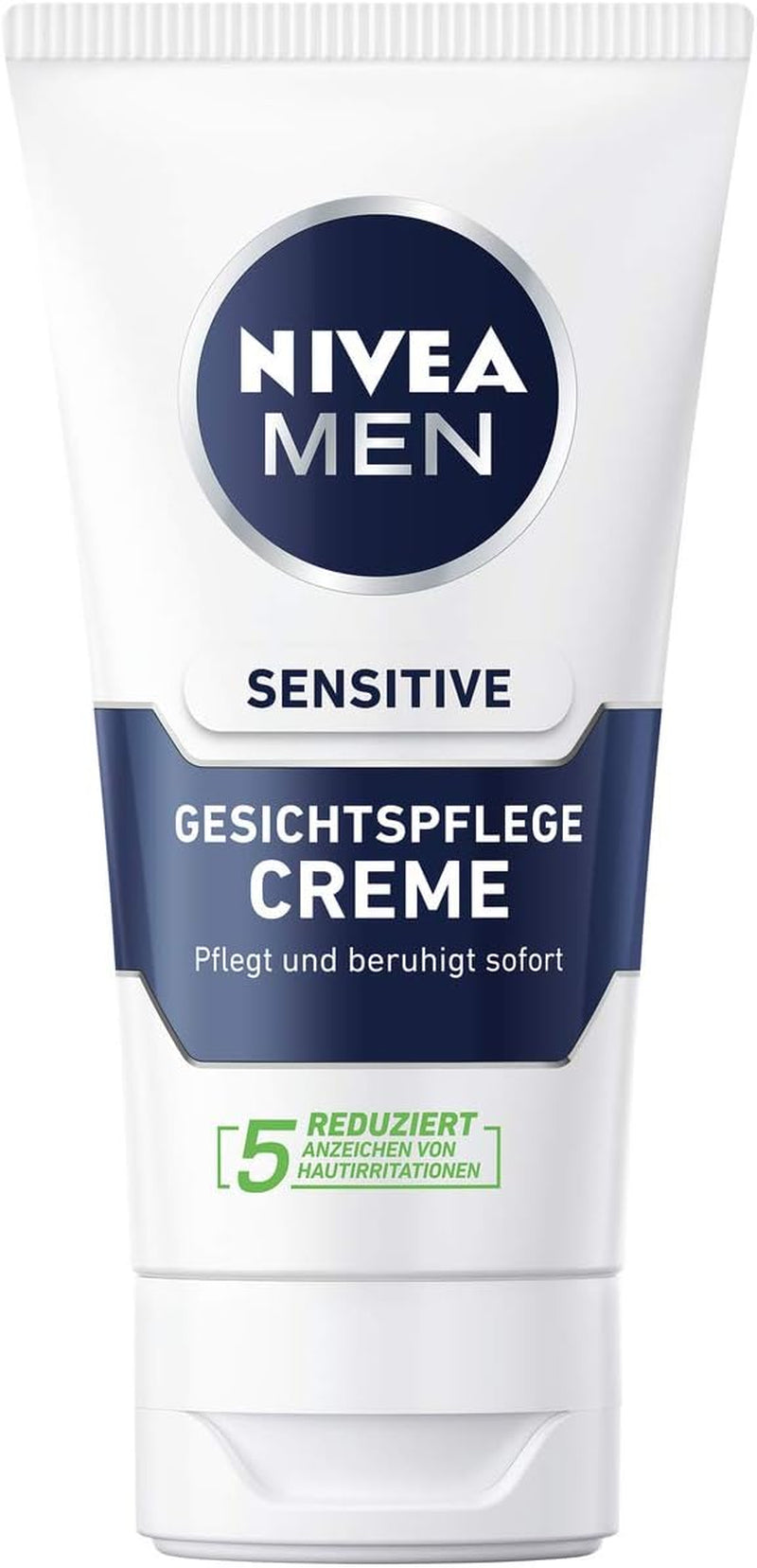 Men - Crema Idratante E Lenitiva per Uomini Con Pelle Sensibile in Confezione Da 2 (2 X 75 Ml)