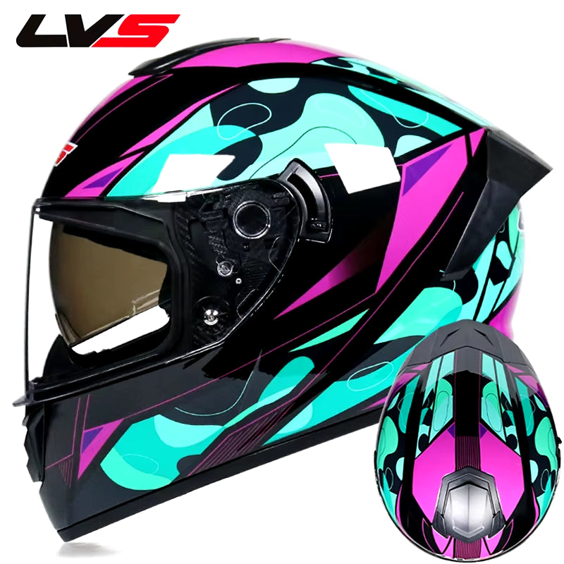 Full Face Racing Helmets Winter Warm Double Visor Motorcycle Helmet Motorbike Sports Helmet